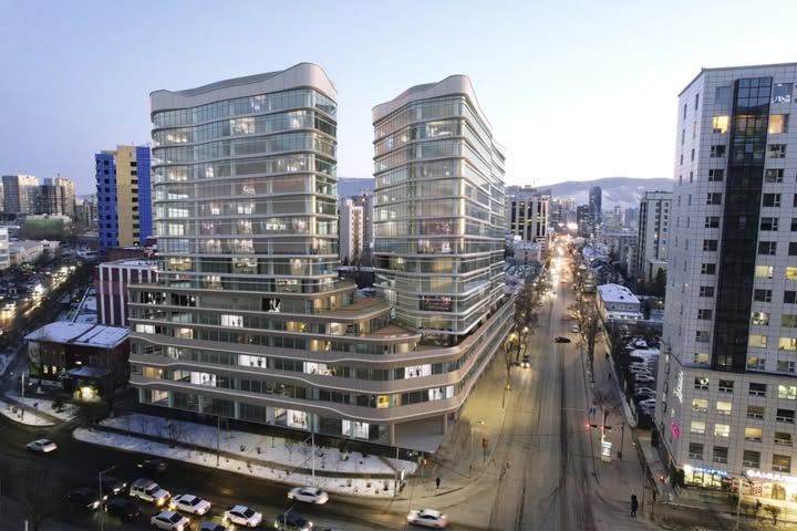 Architectural visualization of the planned new building
